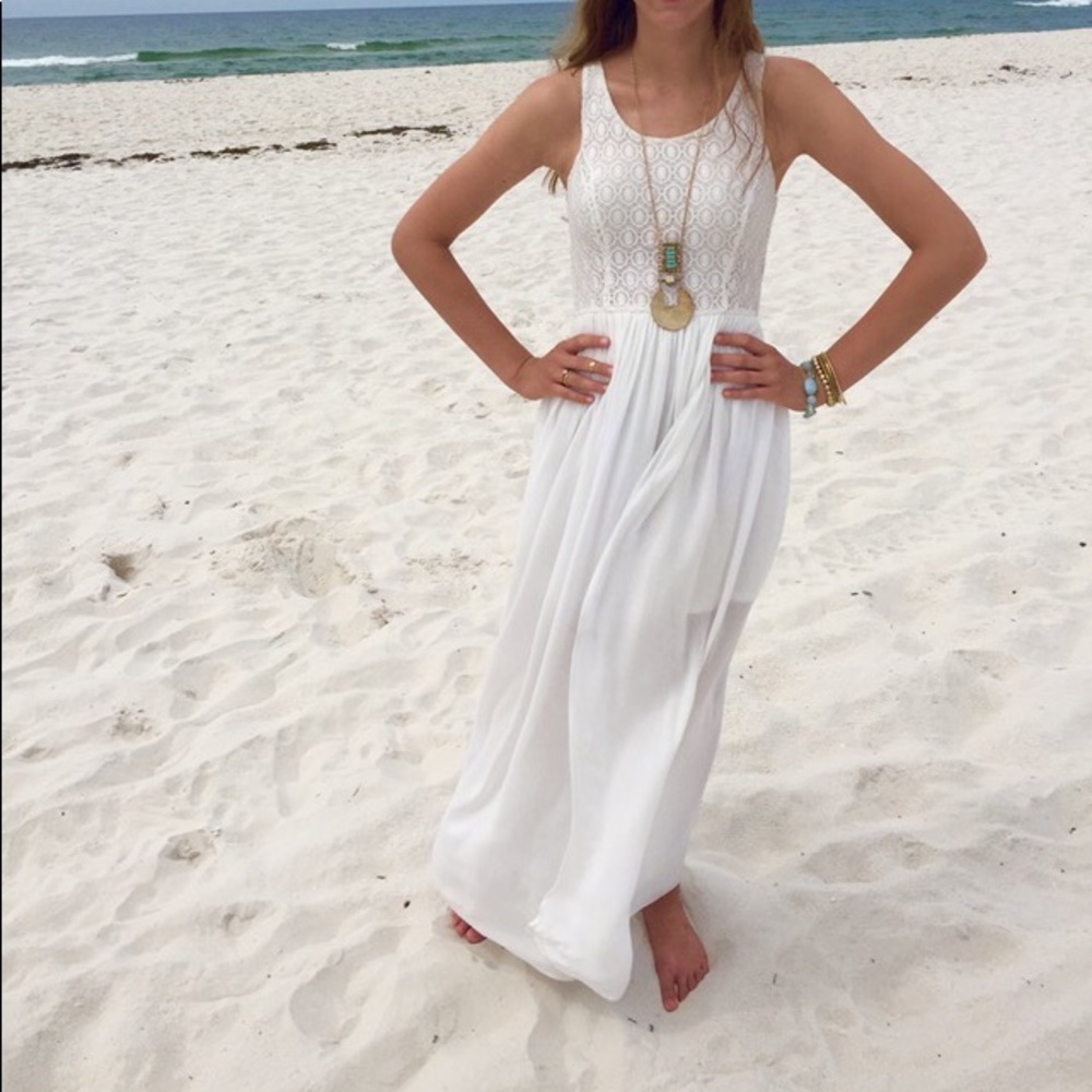 Long white dress